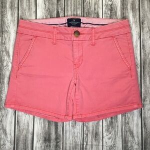 American Eagle Women’s Midi Shorts Size 0 Coral